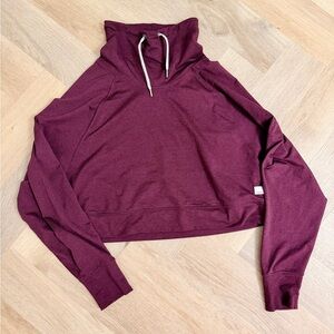 Vuori Maroon Relaxed Pullover